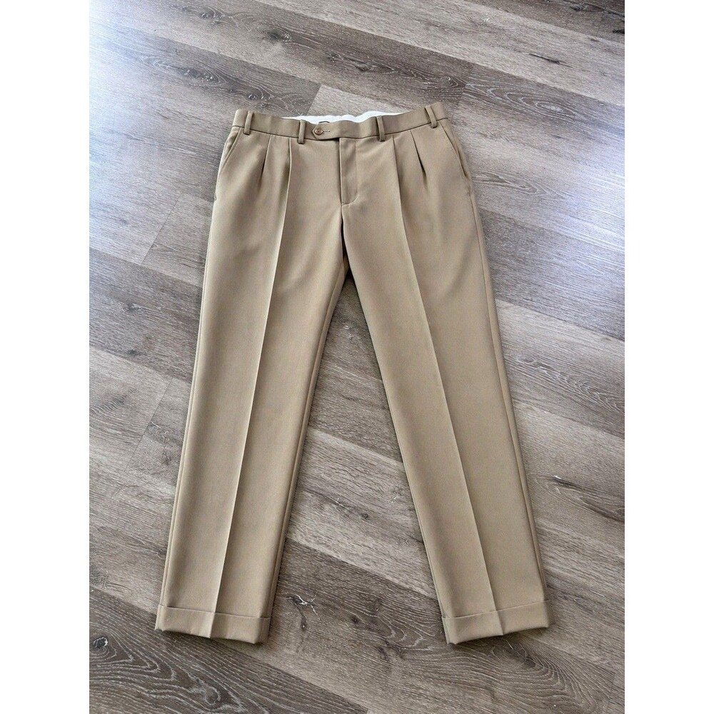 Polo Ralph Lauren Pants Mens 36/29 Beige Andrew Pant Pleated Chino Classic